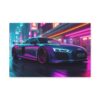 Cyberpunk Audi R8 - On Matte Canvas - Image 6