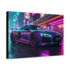 Cyberpunk Audi R8 - On Matte Canvas - Image 7