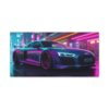 Cyberpunk Audi R8 - On Matte Canvas - Image 11