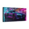 Cyberpunk Audi R8 - On Matte Canvas - Image 12
