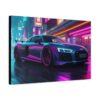 Cyberpunk Audi R8 - On Matte Canvas - Image 17