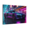 Cyberpunk Audi R8 - On Matte Canvas